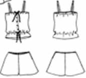 1930 miss tap pants and camisole underwear historical reproduction roleplaying costume