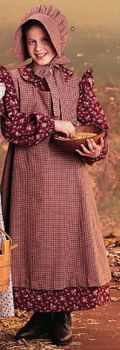 girls becky thacker prairie dress combo historical roleplaying fantasy costume