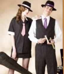 bonnie and clyde couple historical roleplaying costume clothing