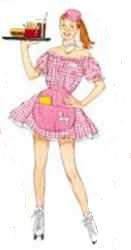 carhop miss sixties historical roleplaying fantasy costume