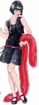 girl flapper teen historical roleplaying fantasy costuem