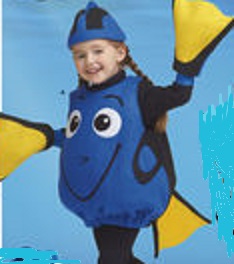 dory disney fish costume for kids