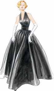 1957 misses womens evening gown dress historical roleplaying reproduction clothing