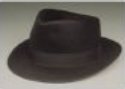 Fedora Gangster Hat 1930s roleplaying historical costume