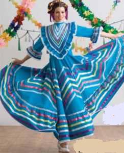 misses folklorico dancer traditional roleplaying fantasy costume clothing
