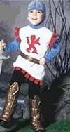 knight child roleplaying costume