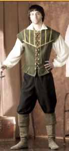 mens renaissance courtier historical roleplaying reproduction costume
