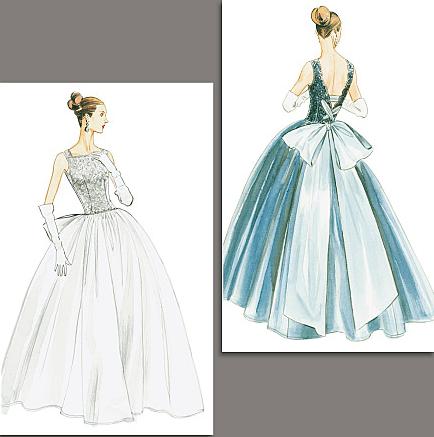 misses 1956 evening dress historical roleplayig costume
