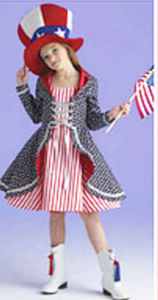 miss firecracker childrens roleplaying fantasy fourth of july patriotic costume