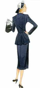 miss 1947 suit back view historical reproduction costume