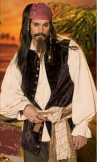 mens caribbean pirate roleplaying fantasy costume