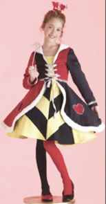 queen of hearts girl roleplaying fantasy halloween costume