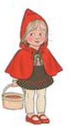 very little red riding hood toddler roleplaying halloween costume