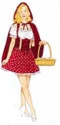 misses little red riding hood fantasy roleplaying halloween costume