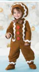 gingerbread man little toddler costume clothing