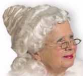 mrs santa clause woman wig historical roleplaying fantasy costume accessory